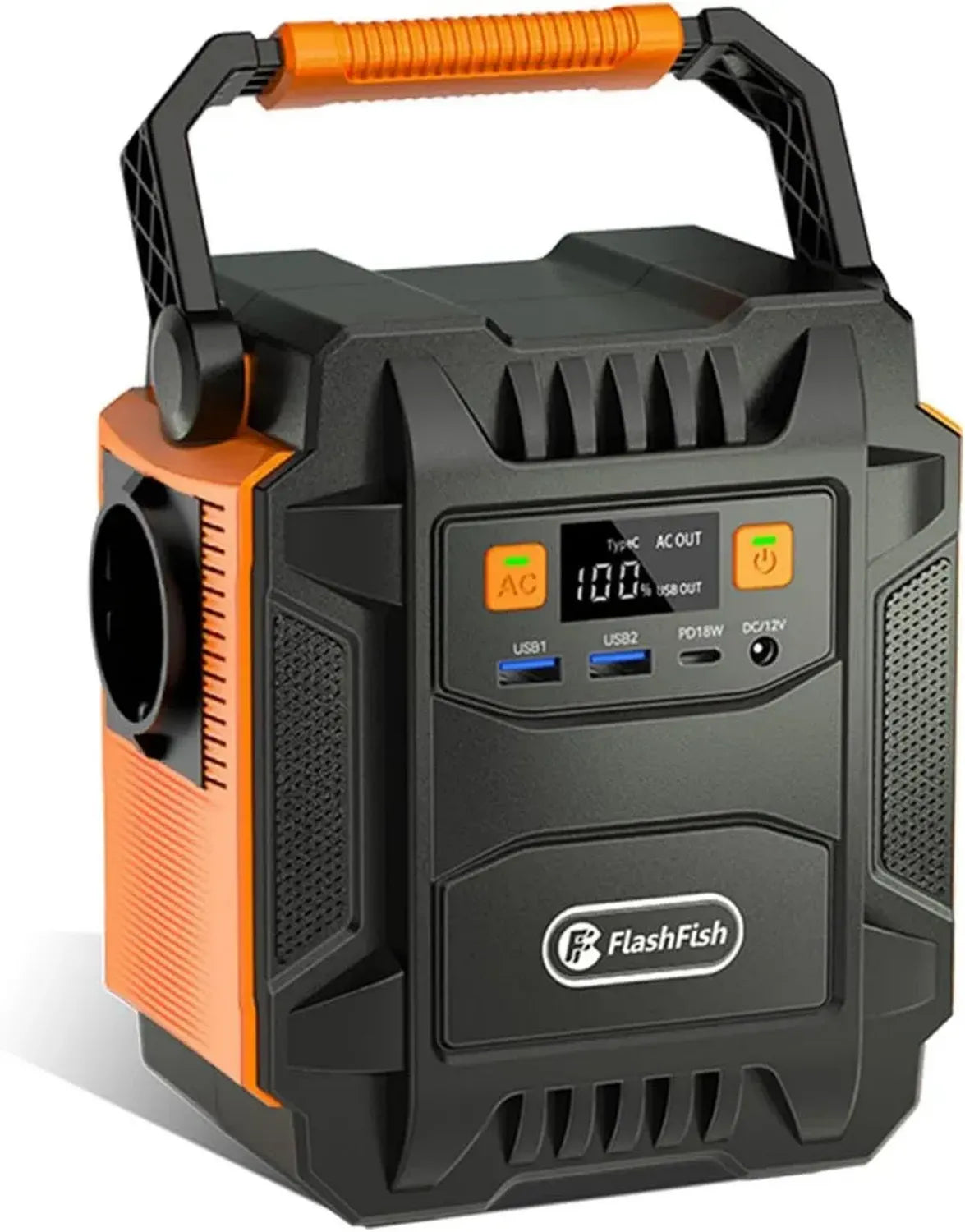 Générateur Électrique Portable FlashFish 172.8Wh, Batterie Solaire 200W pour Maison et Extérieur