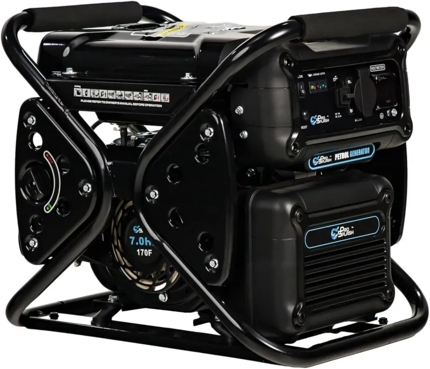 Générateur Inverter Portable 3300 W - Moteur OHV Essence, 11 L, 230 V, Silencieux et Fiable pour Camping et Urgence